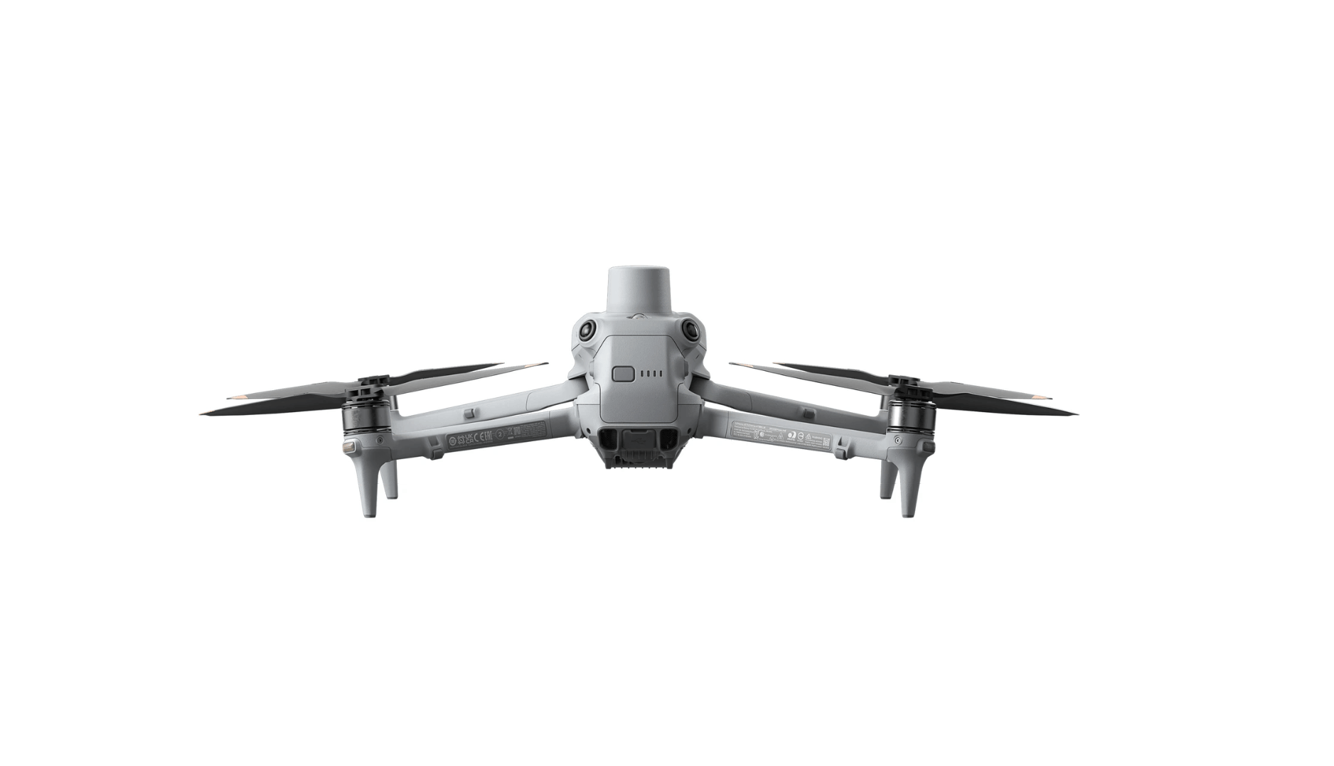 DJI Matrice 4T Drohne von hinten mit ausgeklappten Auslegern und Antenne